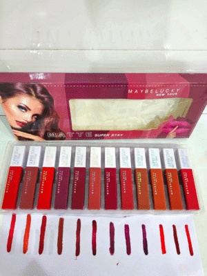 Multi-Shade Waterproof Liquid Lipstick Set – Rich Color, Long-Lasting, Quick-Dry & Kiss-Proof