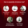 Christmas Tree | 1 ft | with Solid Plastic Base | Christmas Decor | Party Propz | Durable Decor